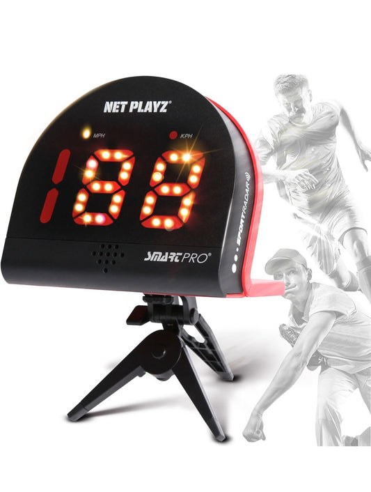 Speed Radar, Muti-Sports Radar Gun (Hands-Free) Measure Speed Sensors for Baseball Softball Tennis Soccer Hockey Lacrosse Handball | Training Aids