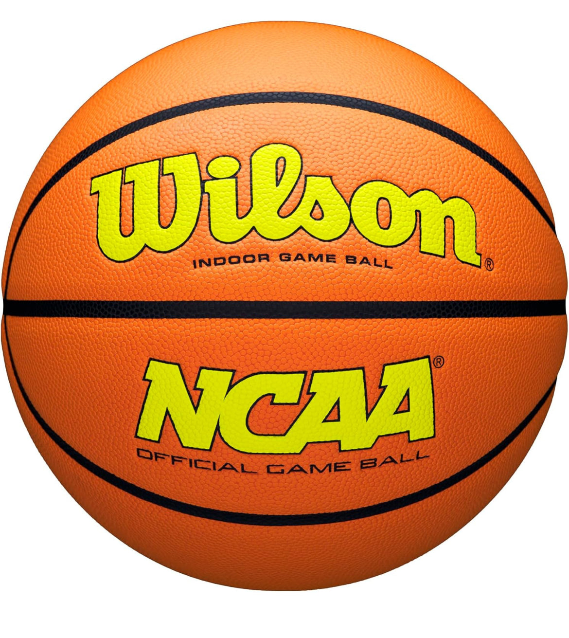 WILSON NCAA Evo NXT Official Indoor Game Basketball YELLOW - Size 7