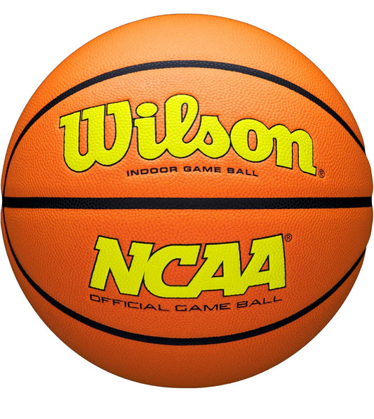 WILSON NCAA Evo NXT Official Indoor Game Basketball YELLOW - Size 7
